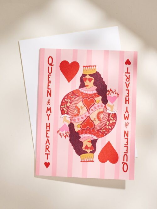 Queen of My Heart Greeting Card